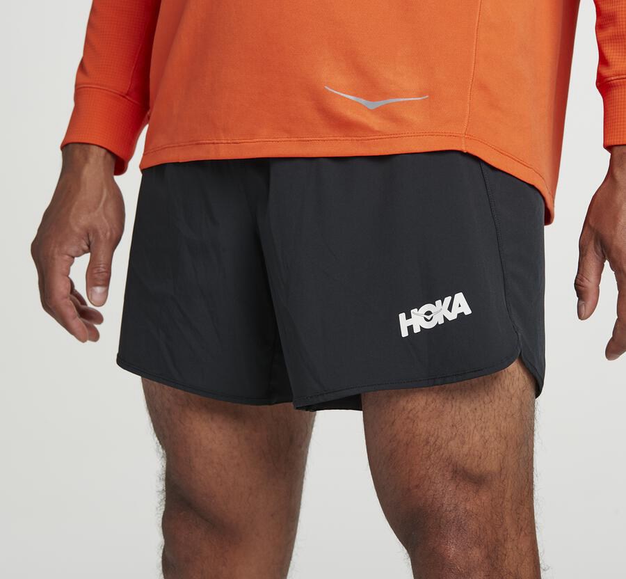 Hoka One One Performance - Men Shorts - Black,Australia ZQV-063798